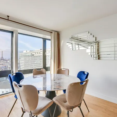 Paris Luxury Apartment With Eiffel Tower View, 1 Min Metro, Parking Exterior photo